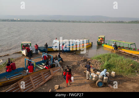 Le lac Victoria, Kisumu, Kenya, Afrique de l'Est Banque D'Images