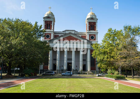 La Basilique Cathédrale de l'Immaculée Conception, siège de l'Archidiocèse de Mobile, Alabama, États-Unis d'Amérique Banque D'Images