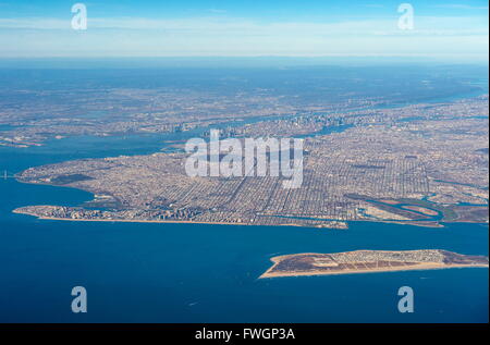 Vue aérienne de New York, États-Unis d'Amérique, Amérique du Nord Banque D'Images
