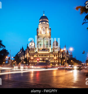 L'extérieur de l'édifice municipal corporation Mumbai, Mumbai (Bombay), en Inde, en Asie du Sud Banque D'Images