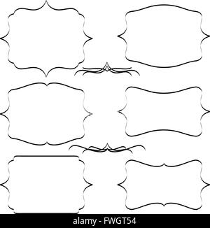 Ornement prescrits en noir pour différentes fins Illustration de Vecteur