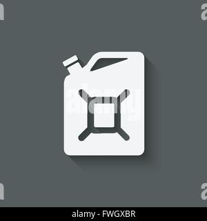 Symbole canister essence - vector illustration EPS 10. Illustration de Vecteur