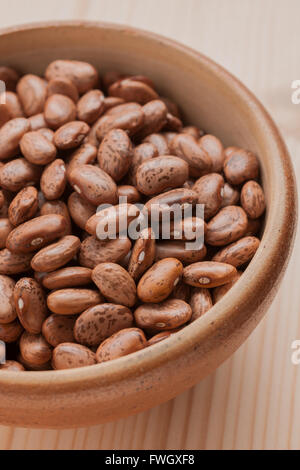 Les haricots Pinto un populaire bean dans le États-Unis et le nord-ouest du Mexique et utilisés dans les haricots frits Banque D'Images