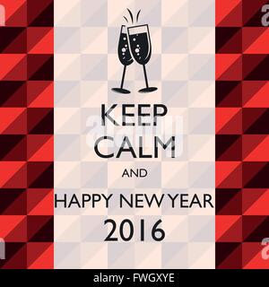 Illustration vecteur graphique Bonne année 2016 pour différentes fins dans web et conception graphique Illustration de Vecteur