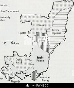 L'Atlas de conservation des forêts tropicales - Afrique (1992) Banque D'Images