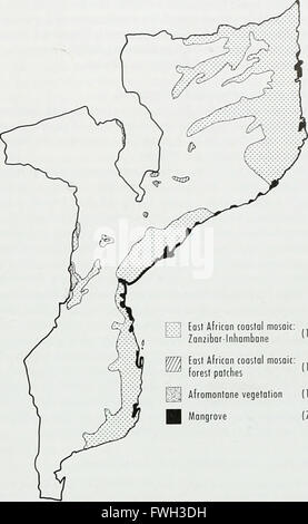 L'Atlas de conservation des forêts tropicales - Afrique (1992) Banque D'Images