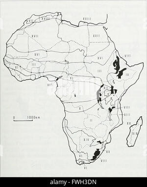 L'Atlas de conservation des forêts tropicales - Afrique (1992) Banque D'Images