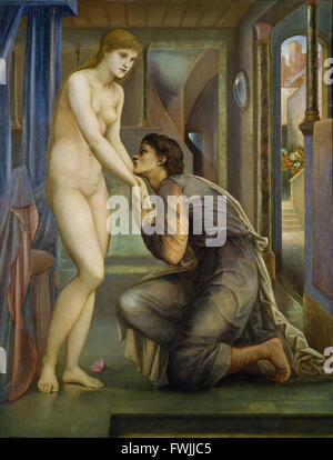 Edward Burne-Jones - Pygmalion et l'image - l'âme atteint - Birmingham Museum and Art Gallery Banque D'Images
