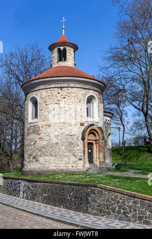 Rotonde du bâtiment Saint-Martin de Prague Vysehrad du XIe siècle Banque D'Images