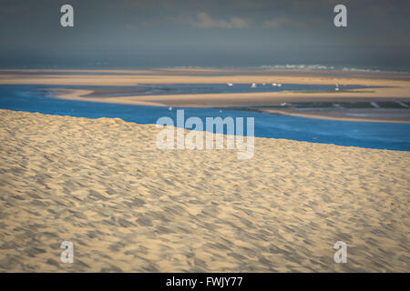 Vue à partir de la plus haute dune d'Europe - Dune du Pyla (PILAT), Arcachon, Aquitaine, France Banque D'Images