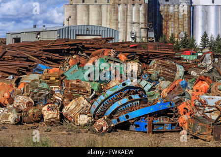 Scrap Metal Recycling, Thunder Bay, Ontario, Canada. Banque D'Images