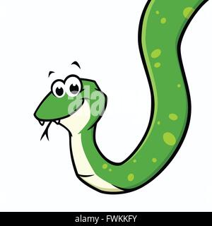 Serpent de dessin animé Illustration de Vecteur