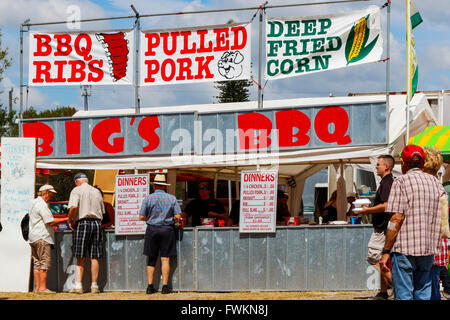 Barbecue et fast food à l'Arcadia Rodeo, en Floride, l'Amérique, USA Banque D'Images