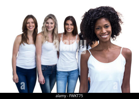 Portrait de femme femmes multiethniques et bouclés Banque D'Images
