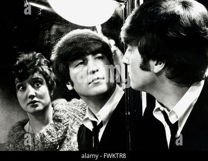 Une dure journée de nuit, alias : Ouais Ouais ouais, Großbritannien 1964, Regie : Richard Lester, acteurs : les Beatles : John Lennon, Ringo Starr, Paul McCartney, George Harrison Banque D'Images