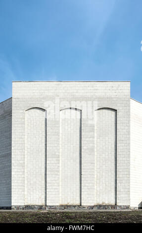 Mur latéral d'un bâtiment moderne, comme l'architecture minimaliste Banque D'Images