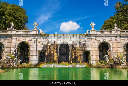 Fontana di Eolo au Palais Royal de Caserte Banque D'Images