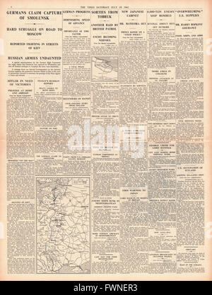 1941 page 4 la fois les forces allemandes Smolensk Capture Banque D'Images