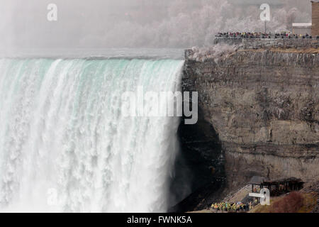 Belle photo avec les Chutes du Niagara et de points de vue en hiver Banque D'Images