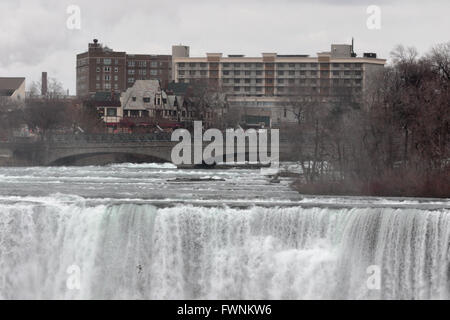 Gros plan de l'US de l'Niagara Falls Banque D'Images