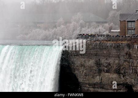 Belle image glacée Niagara Falls Banque D'Images