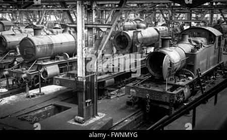 Swindon avec Derby Doncaster et Crewe a été l'un des 'villes ferroviaires". Il représentait l'industrie britannique à son meilleur. Banque D'Images