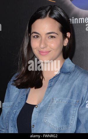 Universal City, CA, USA. 5ème apr 2016. 05 avril 2016 - Universal City, Californie - Alanna Masterson. Arrivées de Universal Studios' ''Wizarding World of Harry Potter'' d'ouverture tenue à Universal Studios Hollywood. Crédit photo : Birdie Thompson/AdMedia Crédit : Birdie Thompson/AdMedia/ZUMA/Alamy Fil Live News Banque D'Images