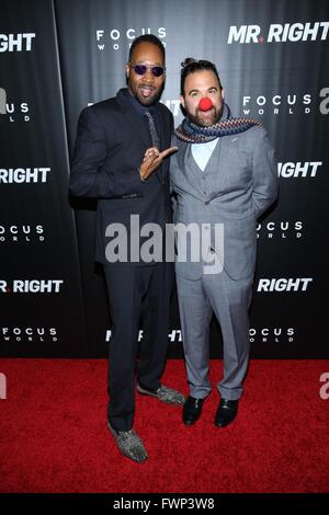 New York, NY, USA. 6ème apr 2016. RZA aux arrivées pour M. DROIT première projection, AMC Loews Lincoln Chease, New York, NY Avril 6, 2016. Credit : Andres Otero/Everett Collection/Alamy Live News Banque D'Images