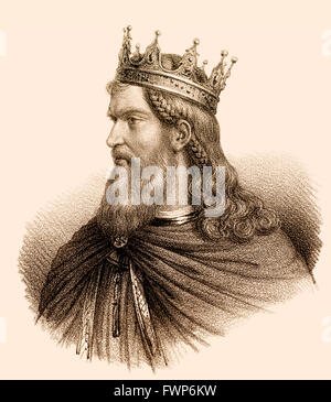 Pharamond ou Faramund, ch. 370-427, un début légendaire roi des Francs, Faramund, Pharamund oder ein angeblich guerre Pharamond Kö Banque D'Images