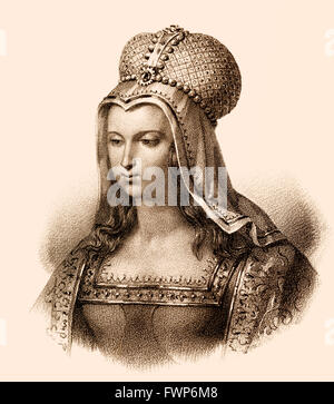 Embegirde légendaire, le roi franc de consort ou Pharamond Faramund, ch. 370-427, un début légendaire roi des Francs, Embeg Banque D'Images