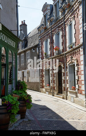 Rue calme à Sancerre, Cher, France Banque D'Images