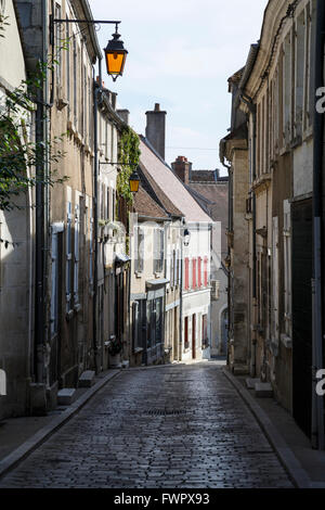 Rue calme à Sancerre, Cher, France Banque D'Images