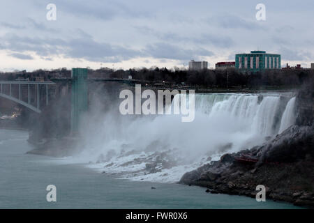 Belle soirée photo de la partie nous Niagara Falls Banque D'Images