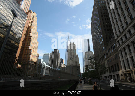 New York City skyline de New York, NY, le 8 juillet 2013. Banque D'Images