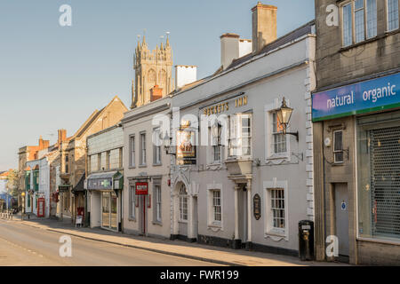 Des brides Inn Public House dans la High Street, Glastonbury, Somerset. Banque D'Images