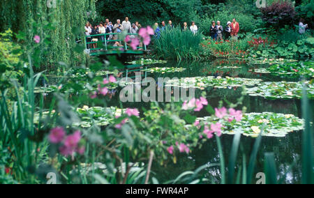 Le jardin de Monet Giverny France Banque D'Images