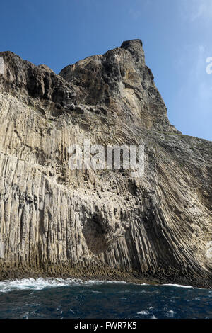 Colonnes de basalte massif avec los Órganos, La Gomera, Canary Islands, Spain Banque D'Images