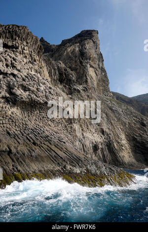 Les colonnes de basalte los Órganos, La Gomera, Canary Islands, Spain Banque D'Images