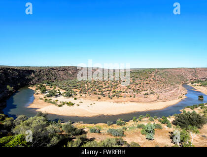 Murchison River Gorge, le Parc National de Kalbarri, Western Australia, Australia Banque D'Images