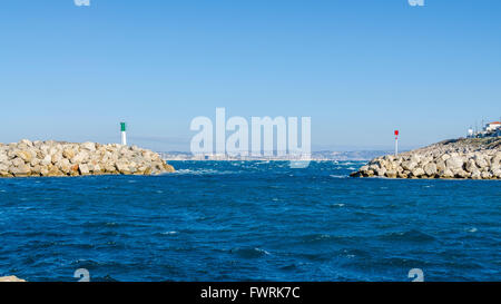 LE PORT DES GOUDES, MARSEILLE, BDR FRANCE 13 Banque D'Images