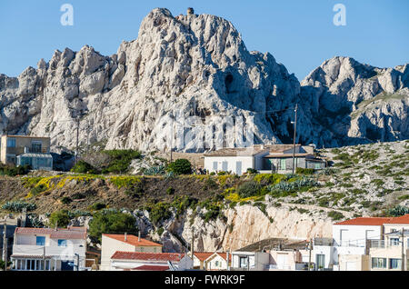 LE PORT DES GOUDES, MARSEILLE, BDR FRANCE 13 Banque D'Images