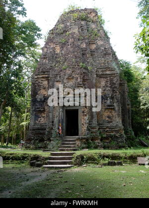 Temple datant de l'Pre-Angkorian Royaume Chenla à Sambor Prei Kuk, au Cambodge Banque D'Images