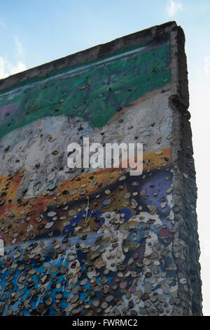 Le chewing-gum sur le mur de Berlin Banque D'Images