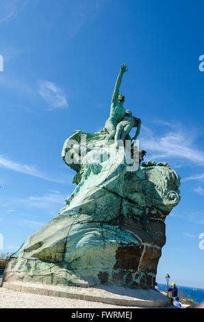 PALAIS DU PHARO, SCULPTURE, MARSEILLE, BDR, 13 Banque D'Images