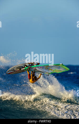 Planche à voile à Maui Banque D'Images