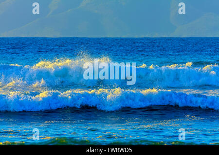 Série de vagues soleil Hawaii Banque D'Images