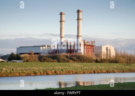 Sutton Bridge Power Station est une station au gaz 819 dans le Lincolnshire. Construit en 1999 par Enron au prix de £337 millions c'est Banque D'Images