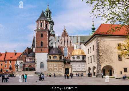 Le Château Royal de Wawel à Cracovie, Pologne. Banque D'Images