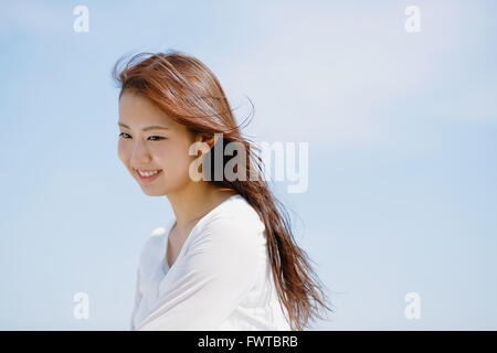 Les jeunes Japonais woman portrait Banque D'Images