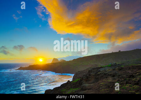 Poelua Bay, Maui Banque D'Images
